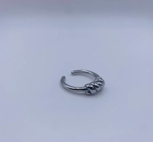 Ring stainless steel zilverkleur 'Reagan'