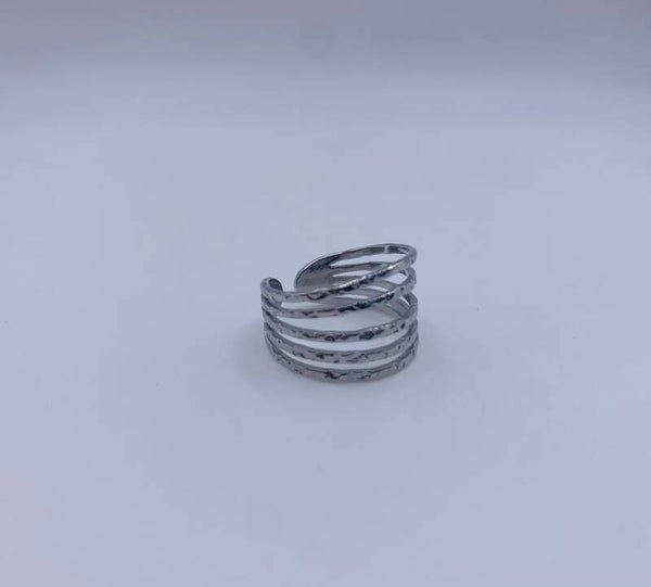 Ring stainless steel zilverkleur 'Mona'