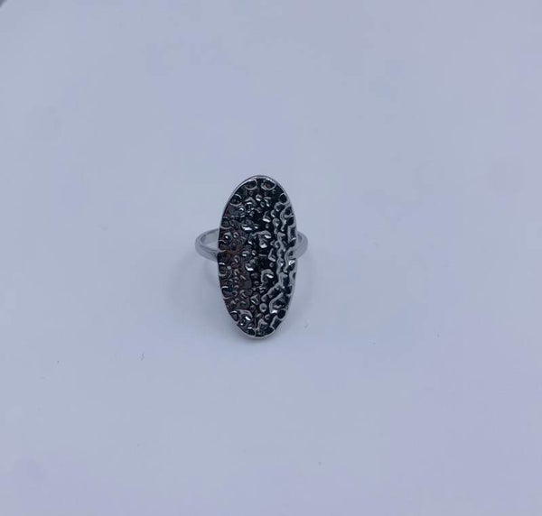 Ring stainless steel zilverkleur 'Nina'