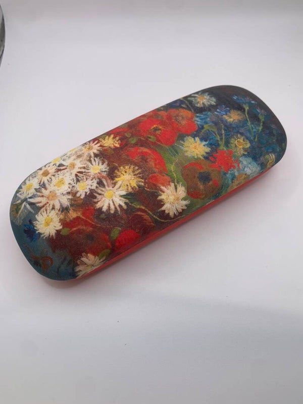 Brillenkoker Vincent van Gogh, Stilleven met akkerbloemen en rozen.