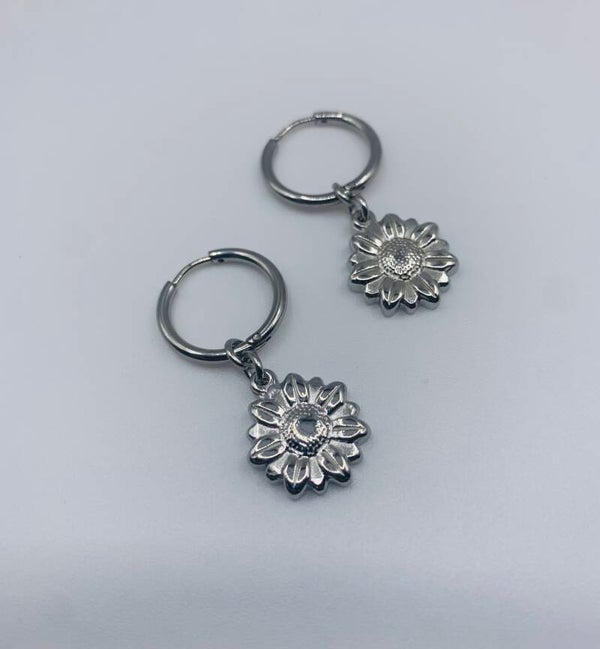 Oorbellen stainless steel zilverkleur 'Mara'