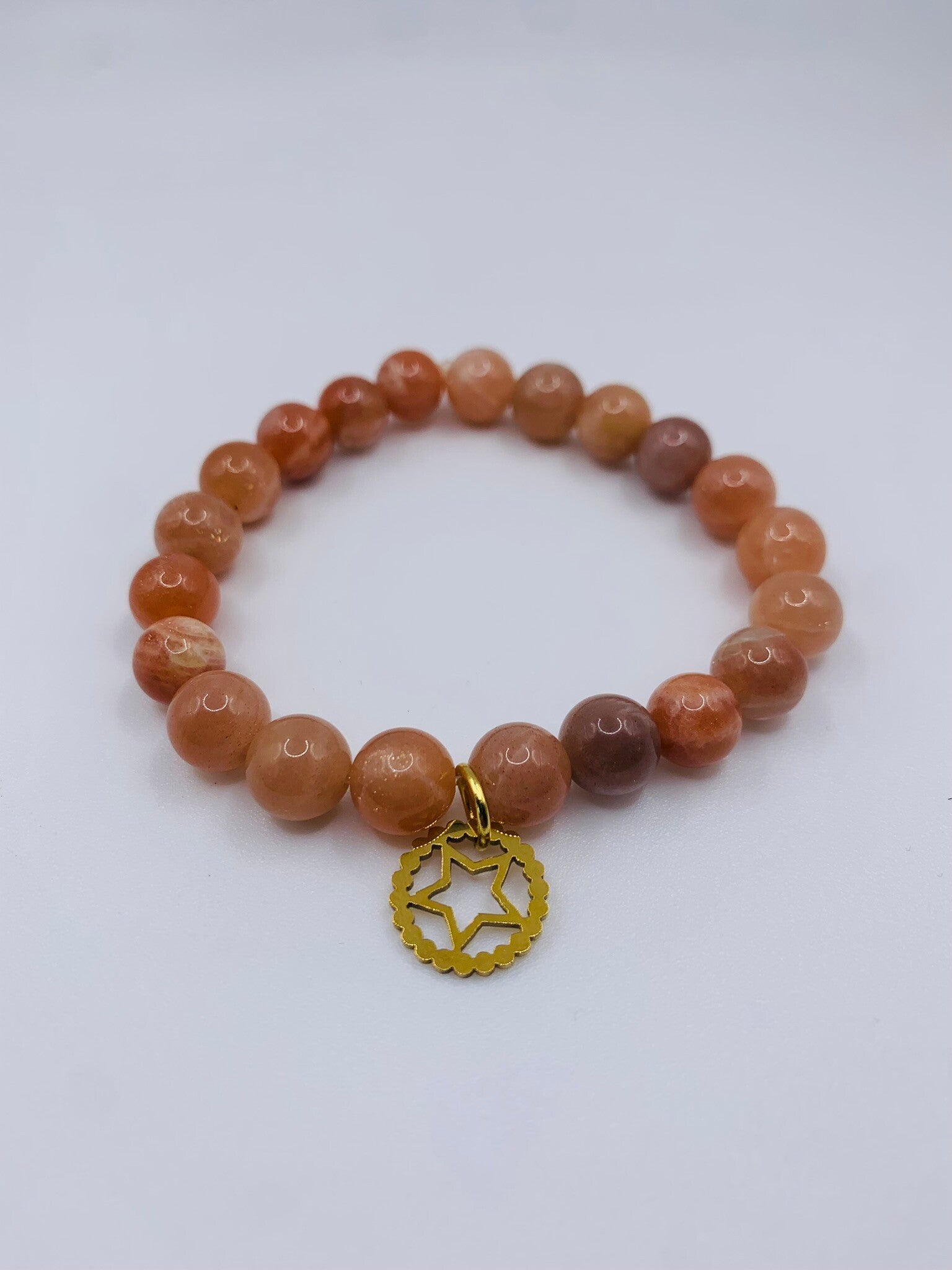 Armband natuursteen 'Moon'