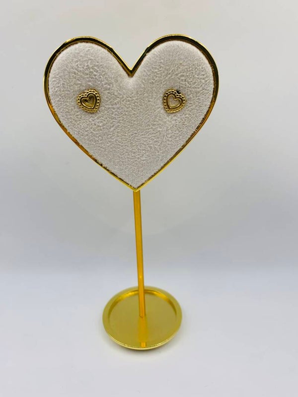 Oorstekers stainless steel 'Hearts'