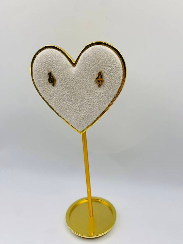 Oorstekers stainless steel 'Music'