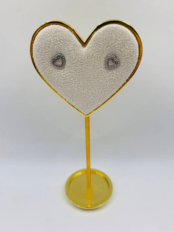 Oorstekers stainless steel zilverkleur 'Anna'