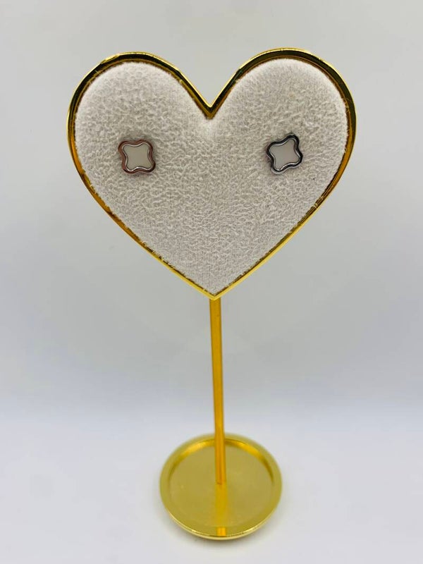 Oorbellen stainless steel zilverkleur 'Milou'