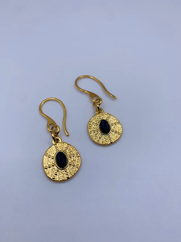 Oorbellen stainless steel 'Olive'