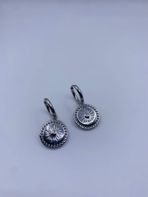 Oorbellen stainless steel zilverkleur 'May'