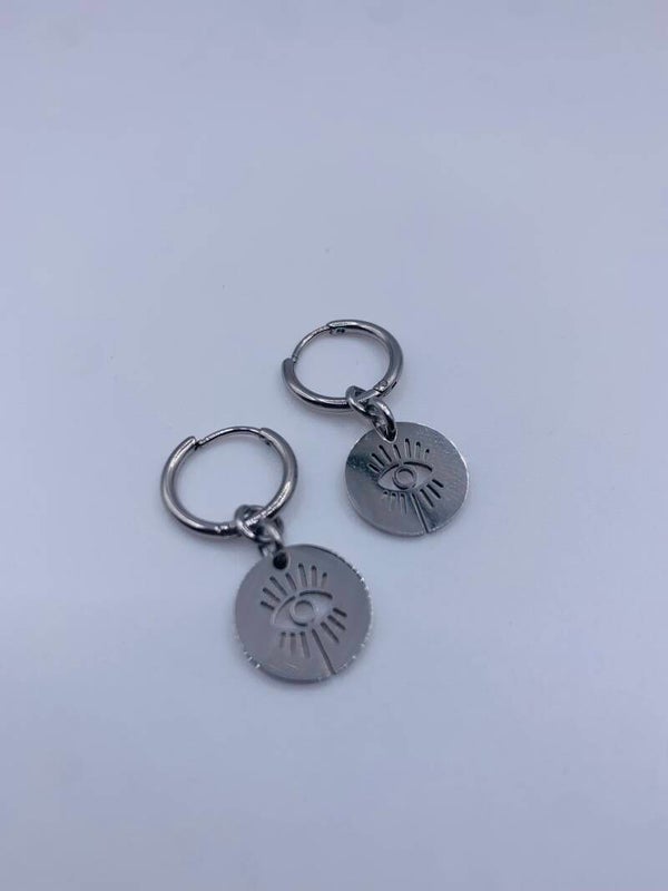 Oorbellen stainless steel zilverkleur 'Zoë'