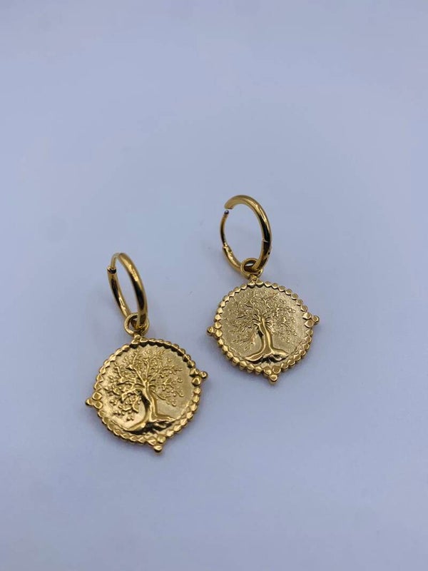 Oorbellen stainless steel 'Nina'