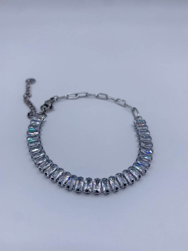 Armband stainless steel zilver 'Bella'