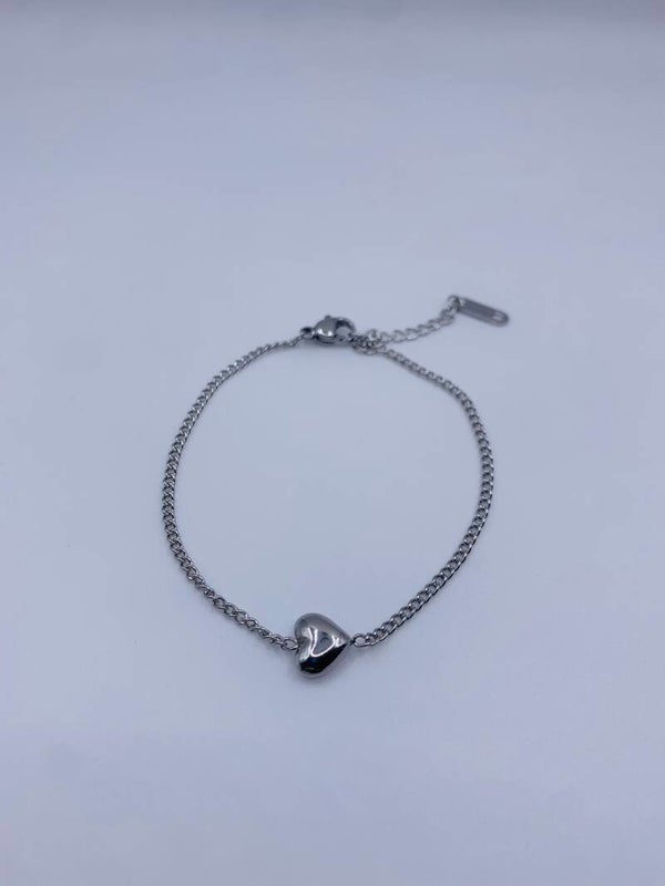 Armband stainless steel zilverkleur 'Milly'