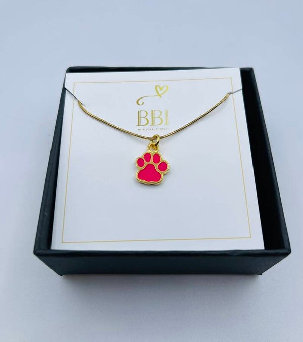 Ketting Sparkle 'Paw Pink'