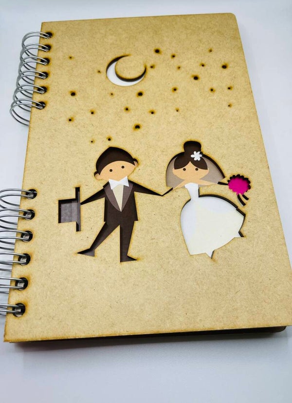 Duurzaam notitieboek Komoni Amsterdam 'Bruidspaar'