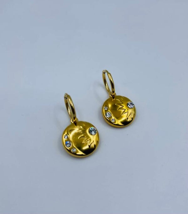 Oorbellen stainless steel 'Bianca'