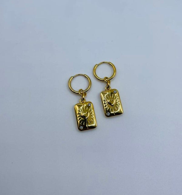 Oorbellen stainless steel 'Naila'