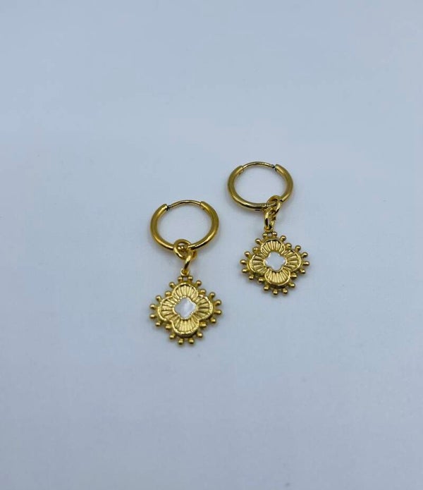 Oorbellen stainless steel 'Mimi'