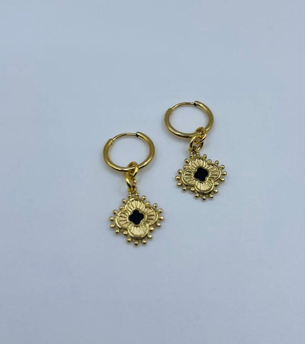 Oorbellen stainless steel 'Mirthe'