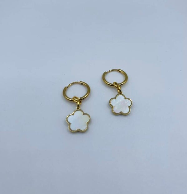 Oorbellen stainless steel 'Elisabeth'