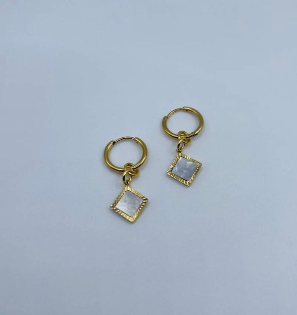 Oorbellens stainless steel 'Melanie'