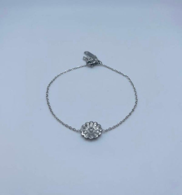 Armband stainless steel zilverkleur 'Lola'