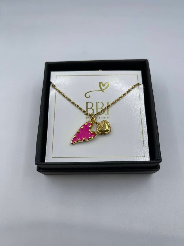 Ketting Sparkle 'Heart Pink'