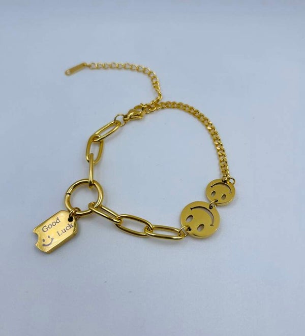 Armband stainless steel 'Lucky'