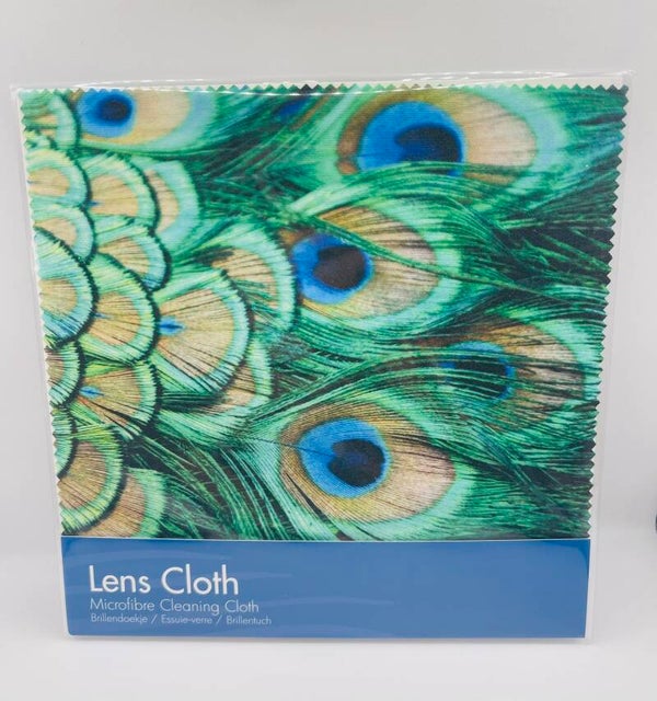 Brillendoekje 'Pauwenveren'