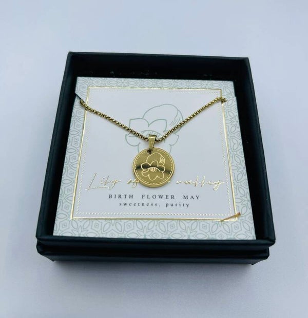 Birthflower ketting May/Lelietje van Dalen