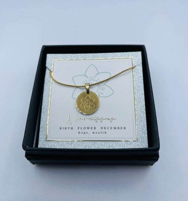 Birthflower ketting December/Narcissus