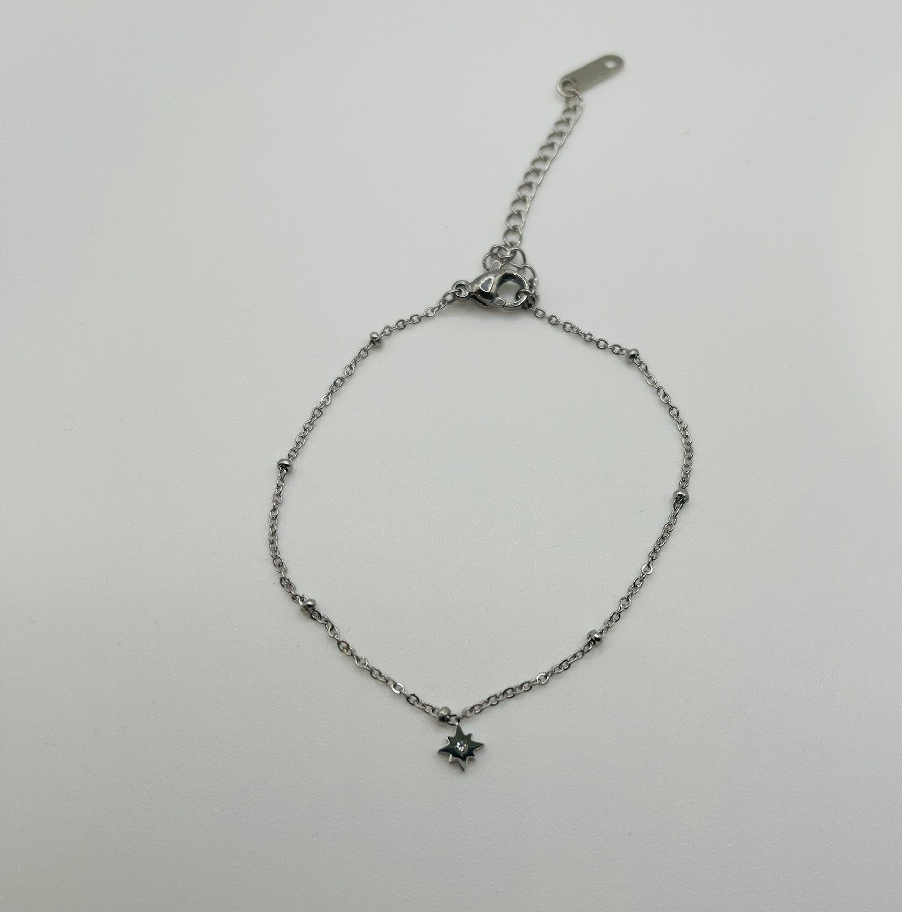 Armband stainless steel zilverkleur 'Bobby'