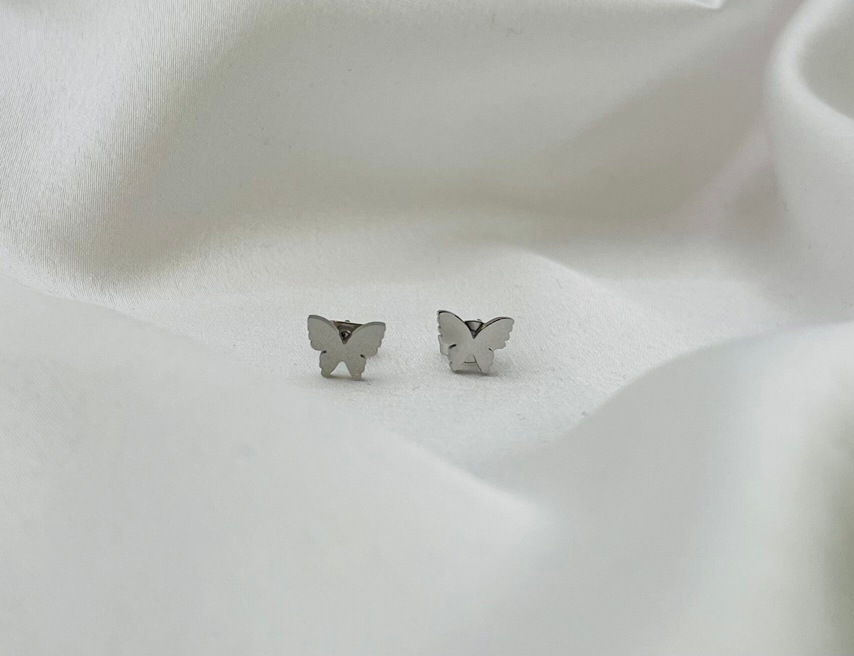 Oorstekers stainless steel 'Vlinder'