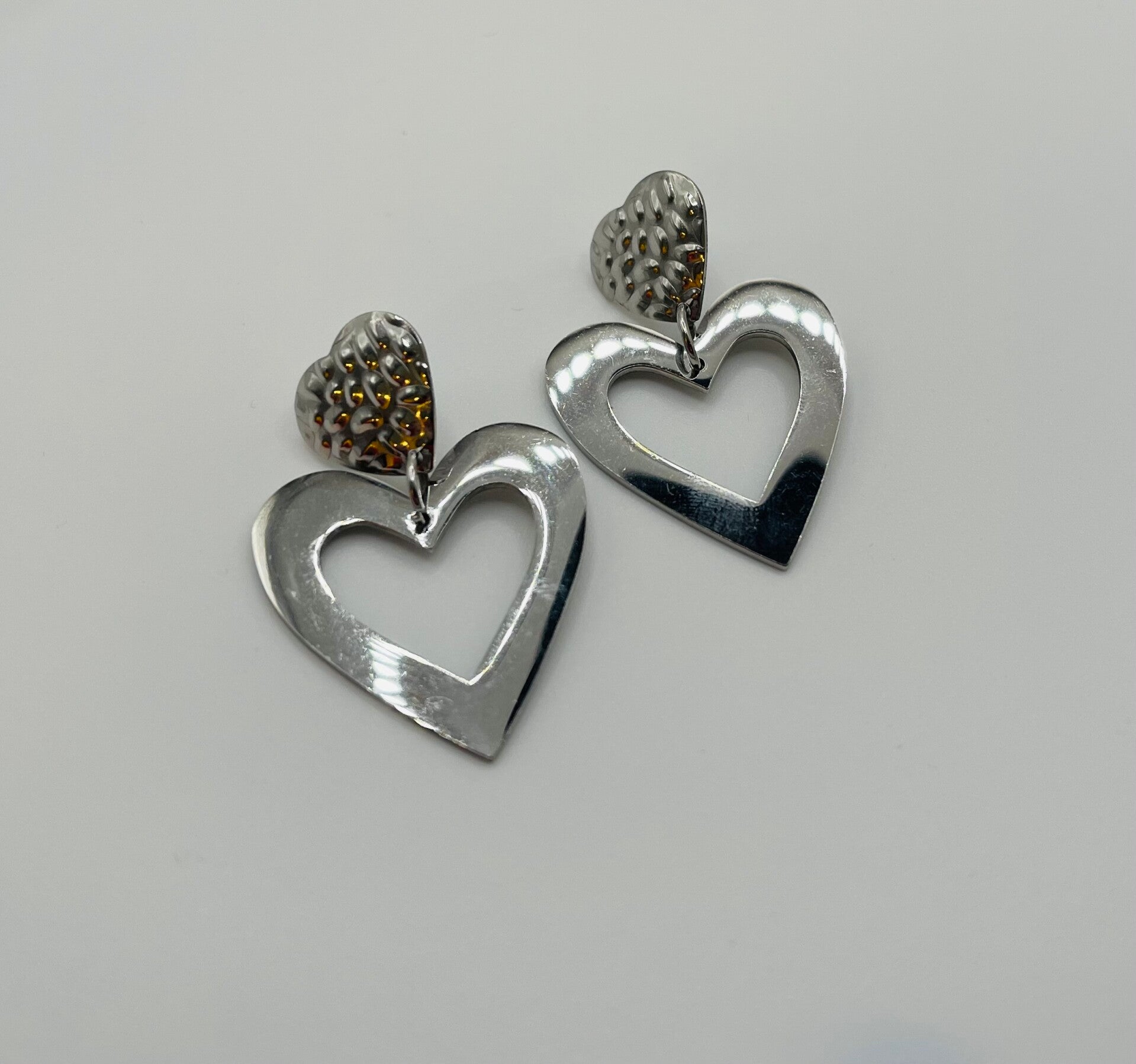 Oorbellen Your Style zilverkleur ‘Hearts’