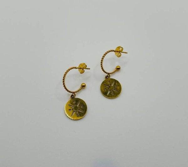 Oorbellen stainless steel 'Kim'