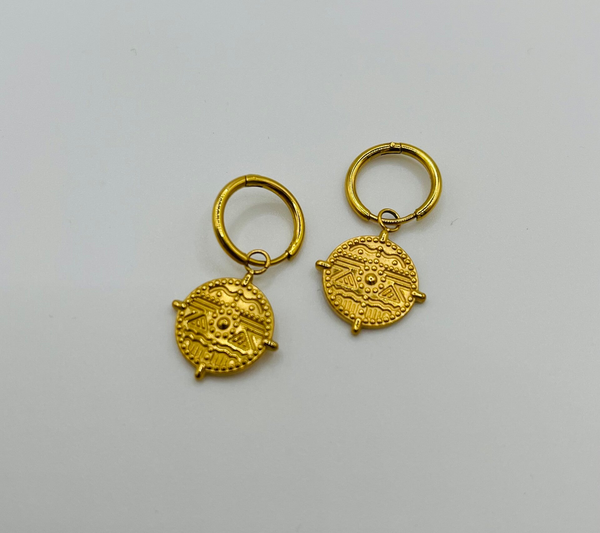 Oorbellen stainless steel 'Mare'