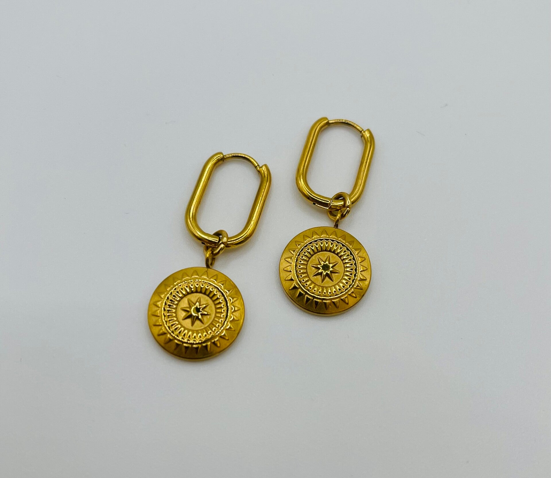 Oorbellen stainless steel 'Nena'