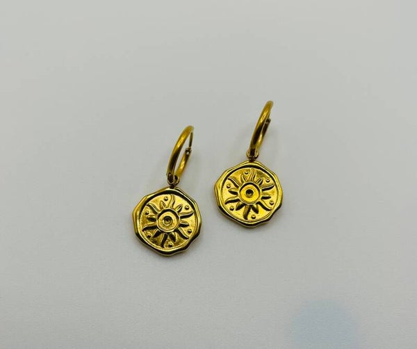 Oorbellen stainless steel 'Nanda'