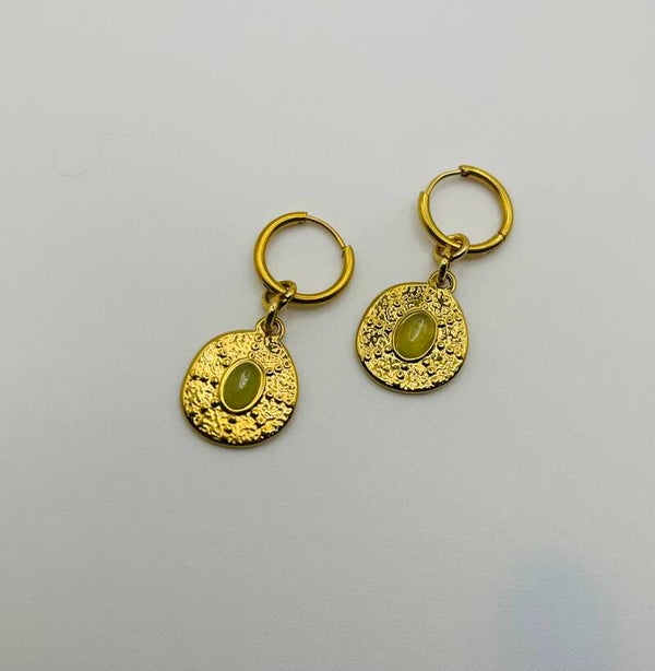 Oorbellen stainless steel 'Iris'