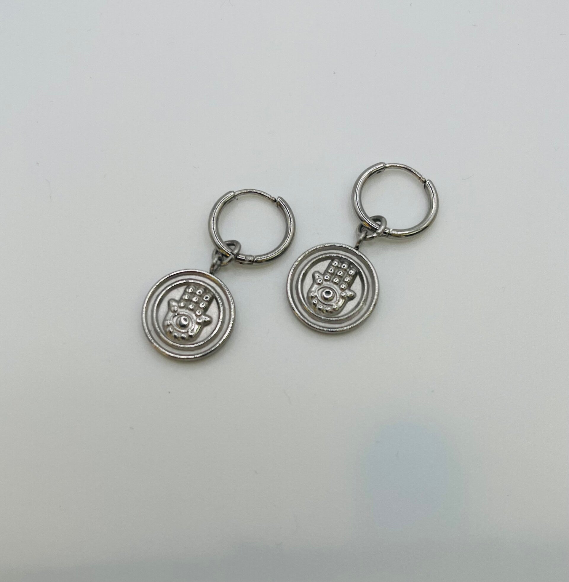 Oorbellen stainless steel zilverkleur ‘Raina’