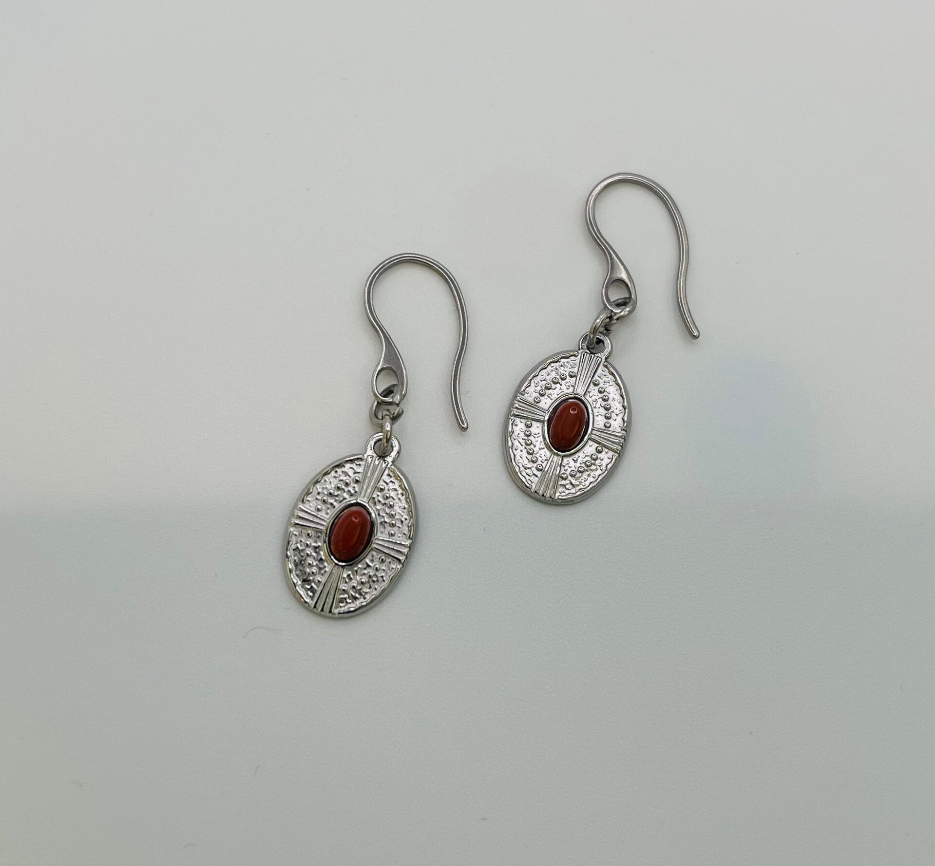 Oorbellen stainless steel zilverkleur ‘Floor’