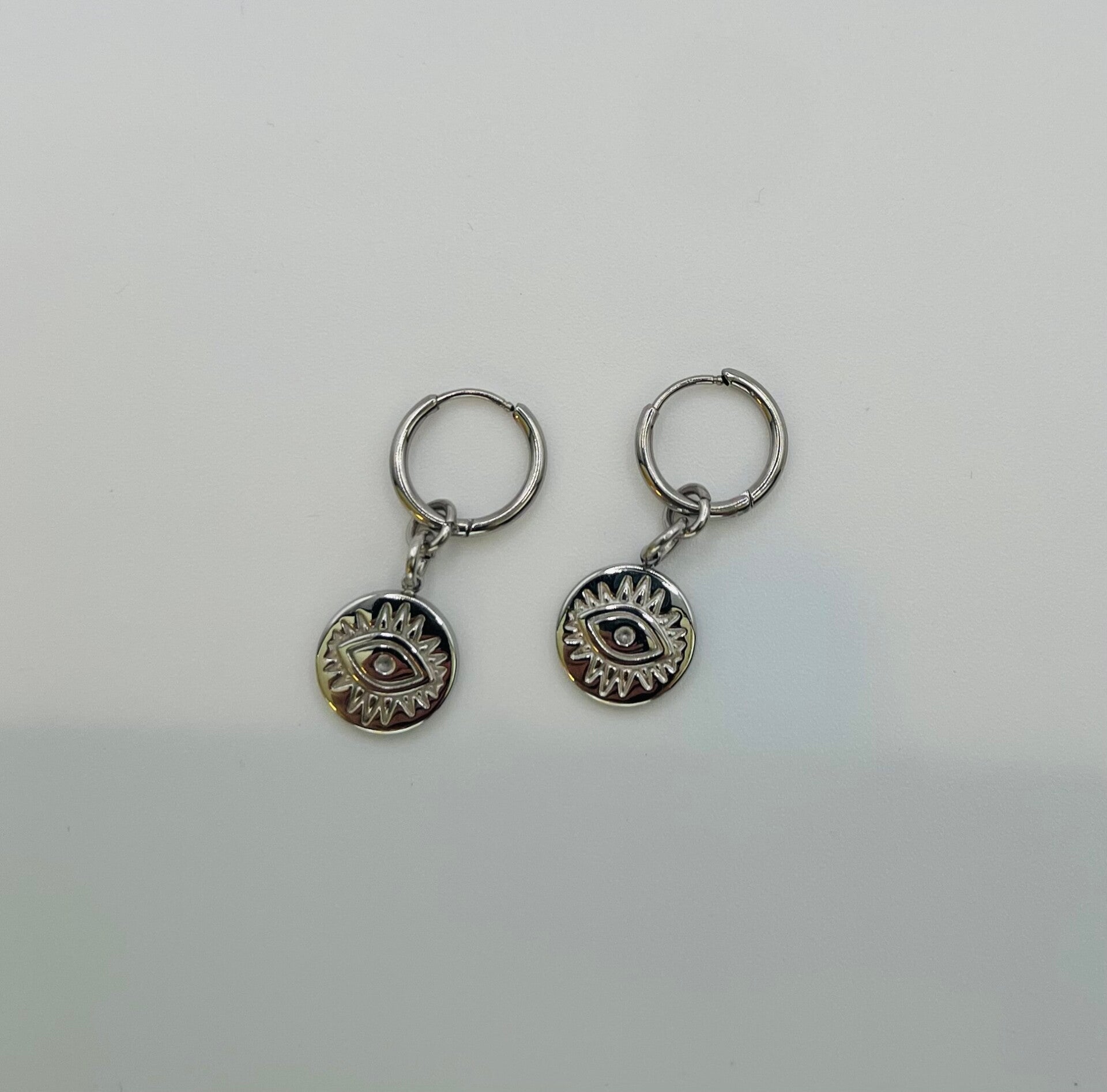 Oorbellen stainless steel zilverkleur ‘Line’