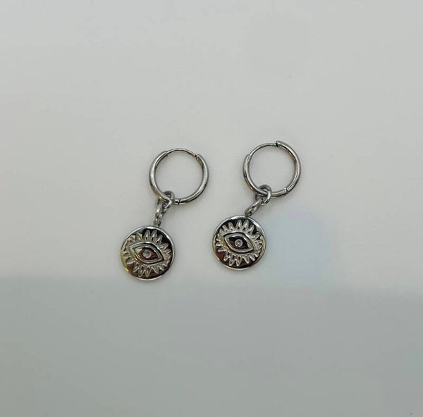 Oorbellen stainless steel zilverkleur ‘Line’