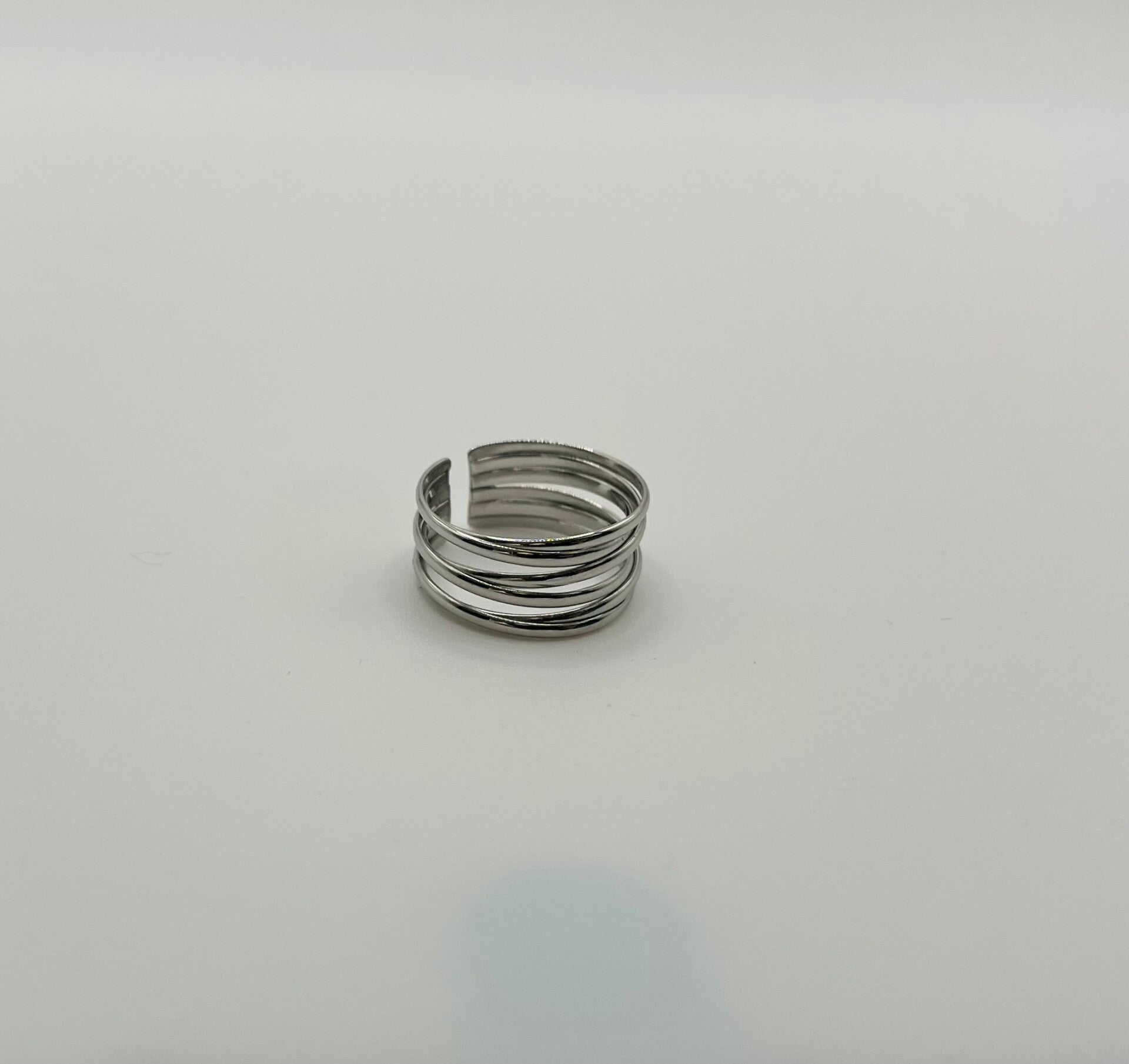 Ring stainless steel zilverkleur 'Vera'