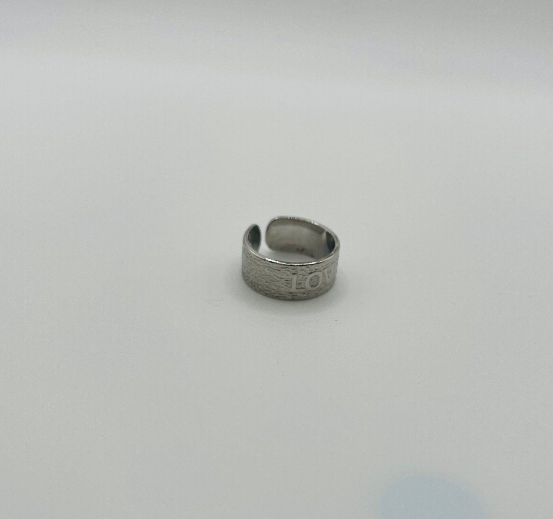Ring stainless steel zilverkleur 'Lotte’