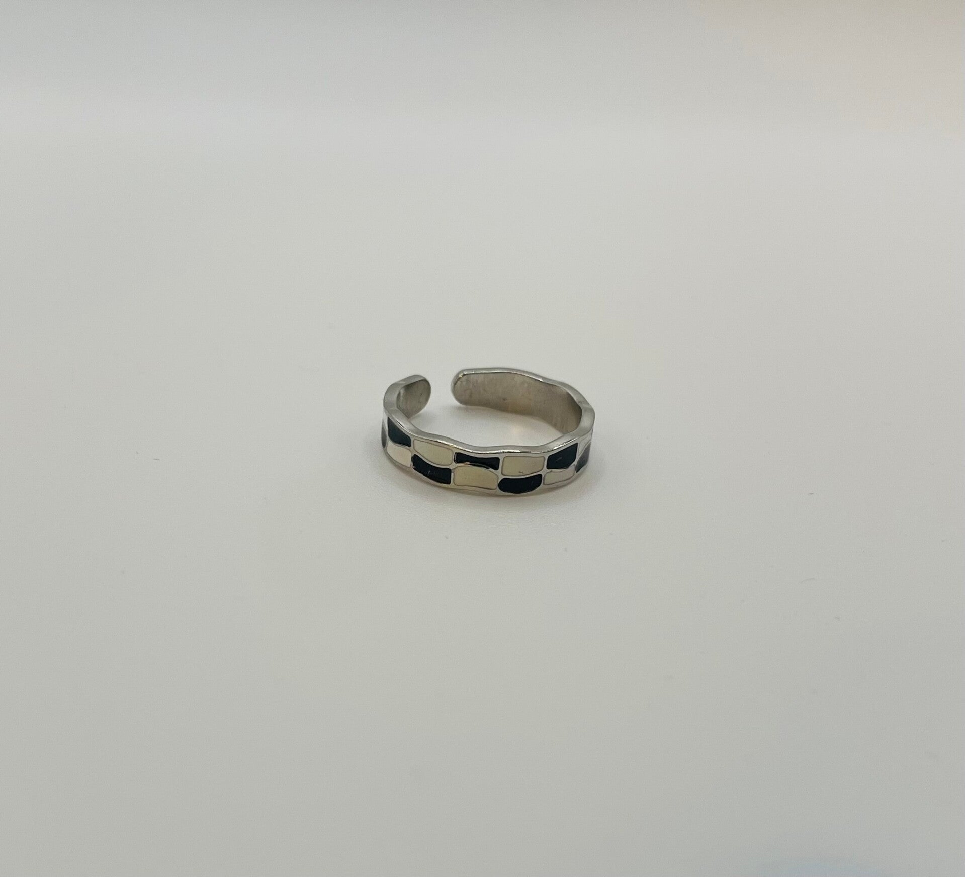 Ring stainless steel zilverkleur ‘Saartje’