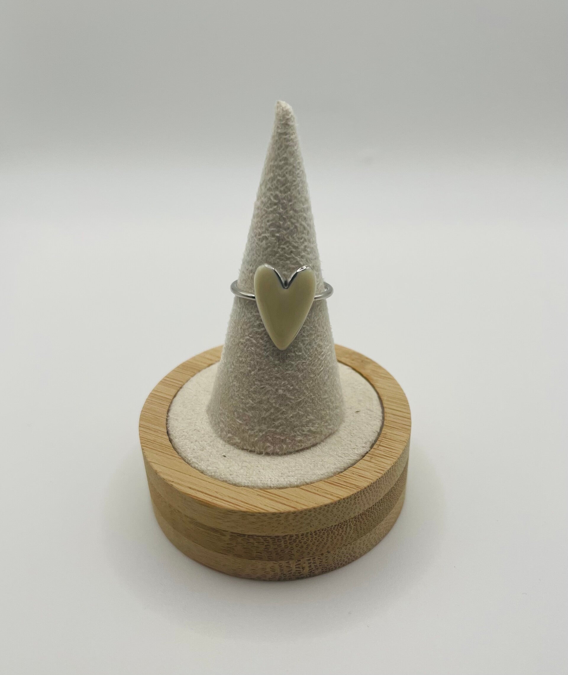 Ring stainless steel zilverkleur ‘White & Silver’