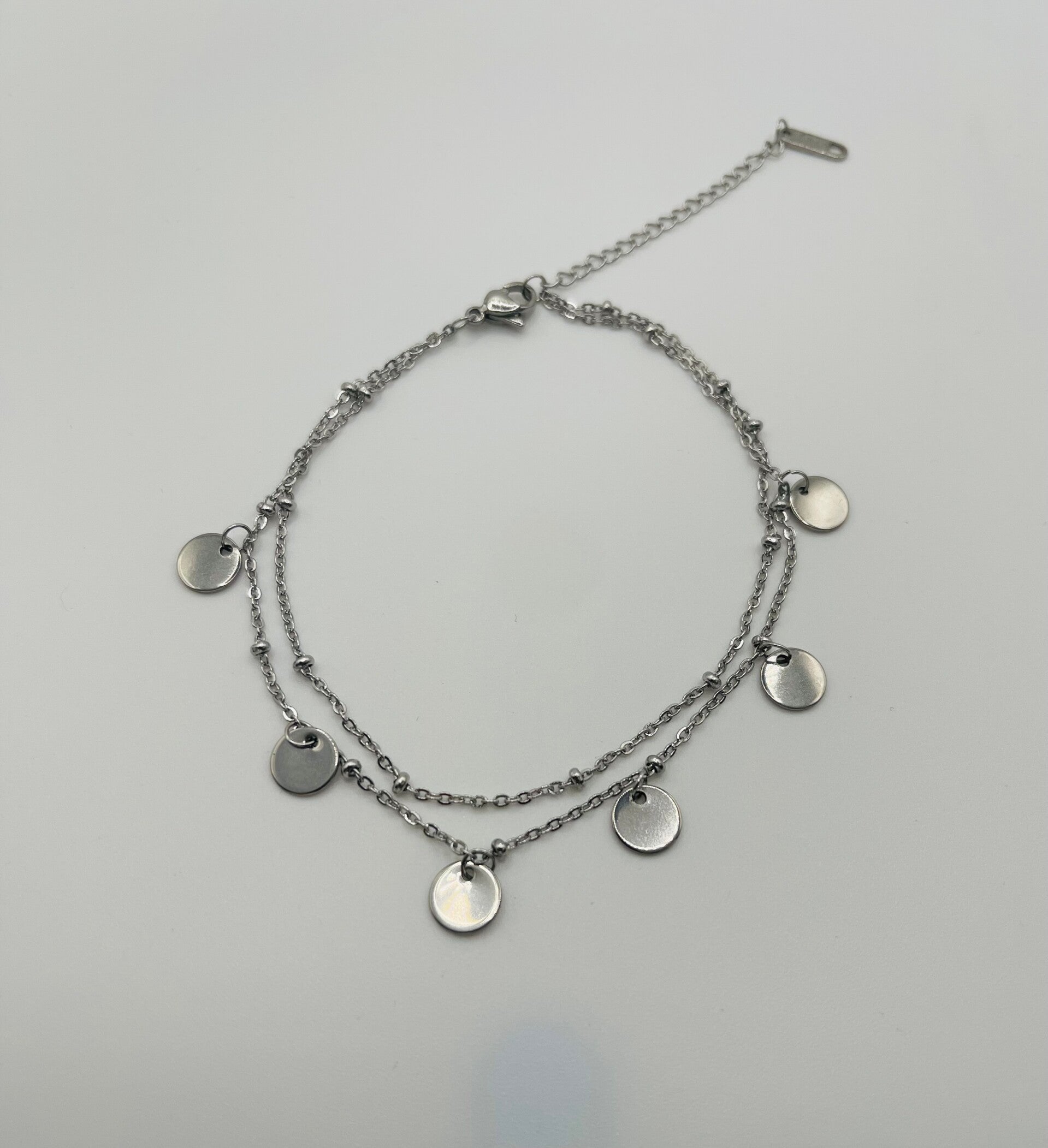 Enkelbandje zilverkleur 'Tess'