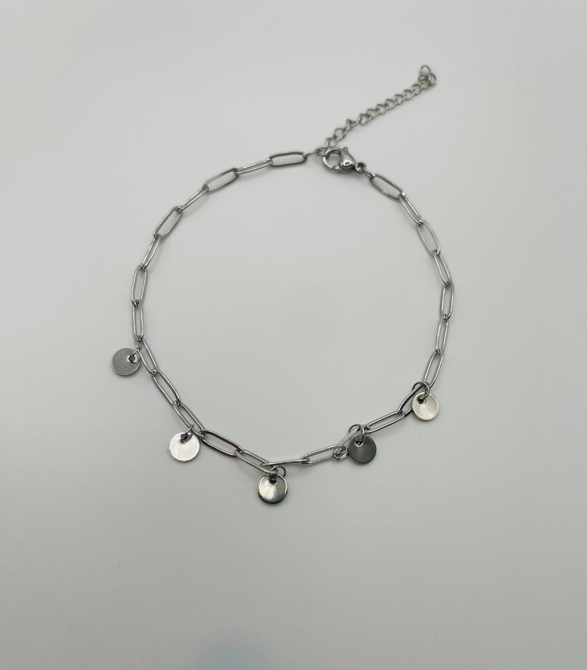 Enkelbandje zilverkleur 'Nadine'