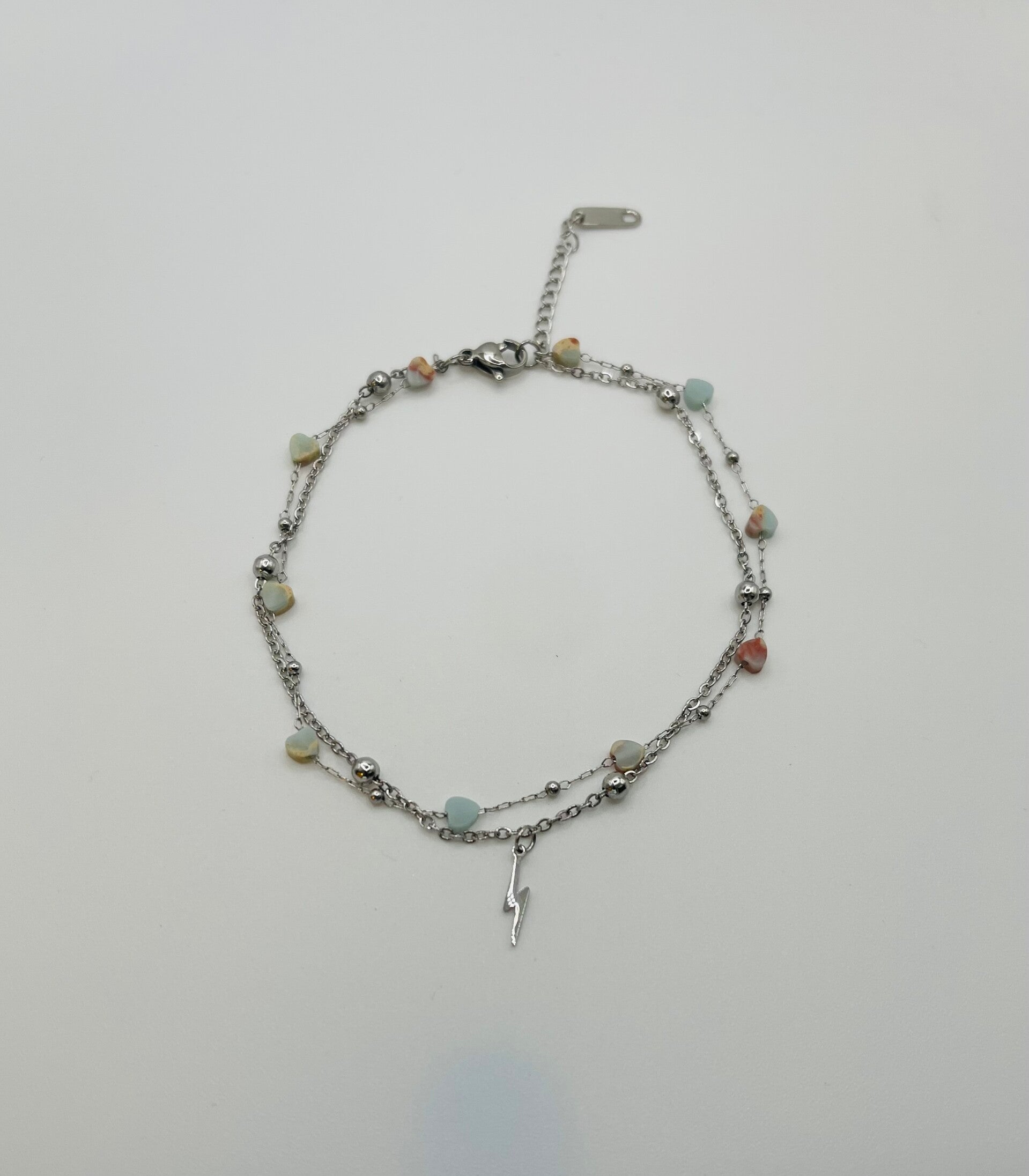 Enkelbandje zilverkleur 'Tatiana'