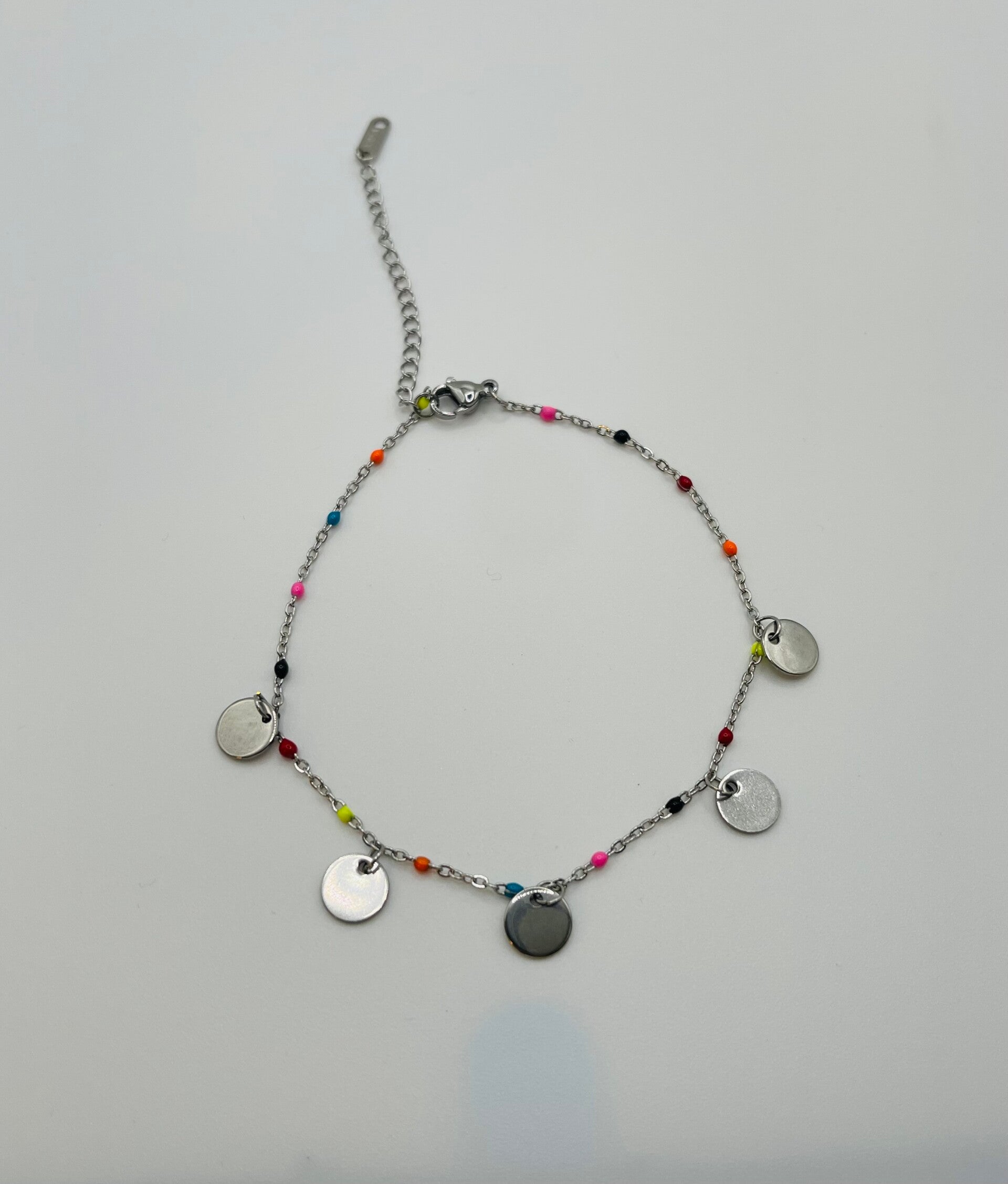 Enkelbandje zilverkleur 'Milena'